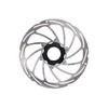 XLC Unisex - Adult Brake Disc BR-X86 Silver Black 180mm