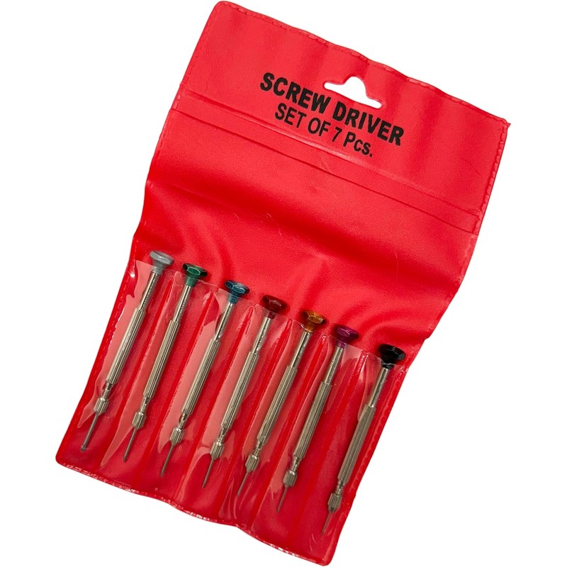 WATCHMAKERS WATCH SCREWDRIVER SET 7 PIECE SCREWDRIVERS TOOL by Jewellers