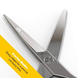 Equinox Barber & Salon Styling Series - Barber Hair Cutting Scissors/Shears - 6.0" Overall Length - Detachable Finger Rest Stainless Steel