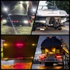 6PCS Amber LED Oval Tail Trailer Lights, 6 inch LED
