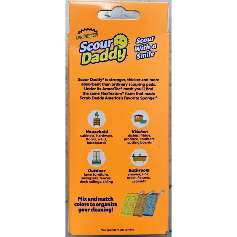 Scrub Daddy Scour Daddy Heavy Duty ArmorTec Sponge Scratch Free
