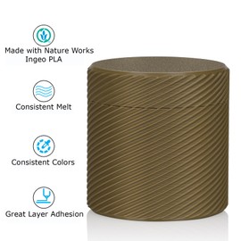 Inland PLA Basics Filament 1.75mm, Brown Basic PLA 3D Printer Filament, Dimensional Accuracy +/- 0.02 mm, 1kg Spool (2.2 lbs) – FDM 3D Printing