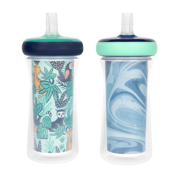 The First Years Vaso con popote aislado para niños pequeños,