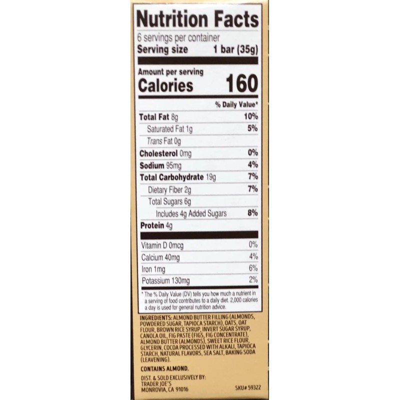 Trader Joe's 2pk Trader Joes Vegan ABC Bars 6 bars