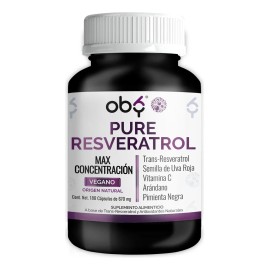 Resveratrol 100 Puro Y Vegano  Alto Contenido Polifenoles  Potenciado Pimienta Negra, Semilla Uva, Vitaminas Y Arndano  Vitaminas Mujer y Hombre...   