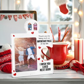 QYCFDXD Best Friend Gift Photo Frame, Appreciation Gifts for Her Him, Acrylic Puzzle Picture Frame for Birthday Thanksgiving Christmas, 4x6 Inches Photo