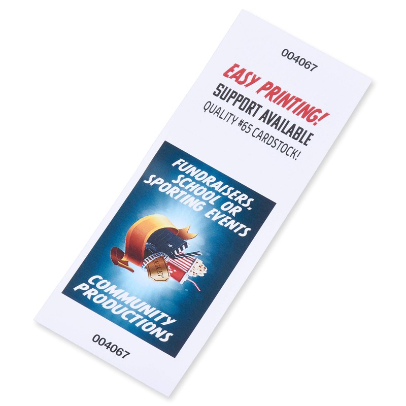 Printable Raffle and Event Tickets (Numbered) - 50 sheets/400 tickets!