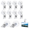 Nogeqi 10 Pieces Suction Cup Clips for Glass Window, Small