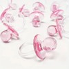 Pink Acrylic Crystal Pacifier Favors - 4 Pieces, 2'' -