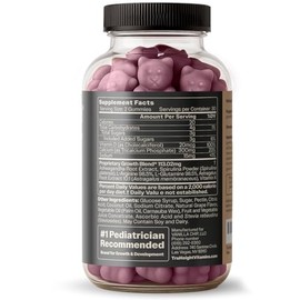 TruHeight Growth Gummies (Grape) Tall Nutrition for Natural Growth Supplement for Kids & Teens - Vitamin D, K, Calcium & Ashwagandha, Bone Strength Vi
