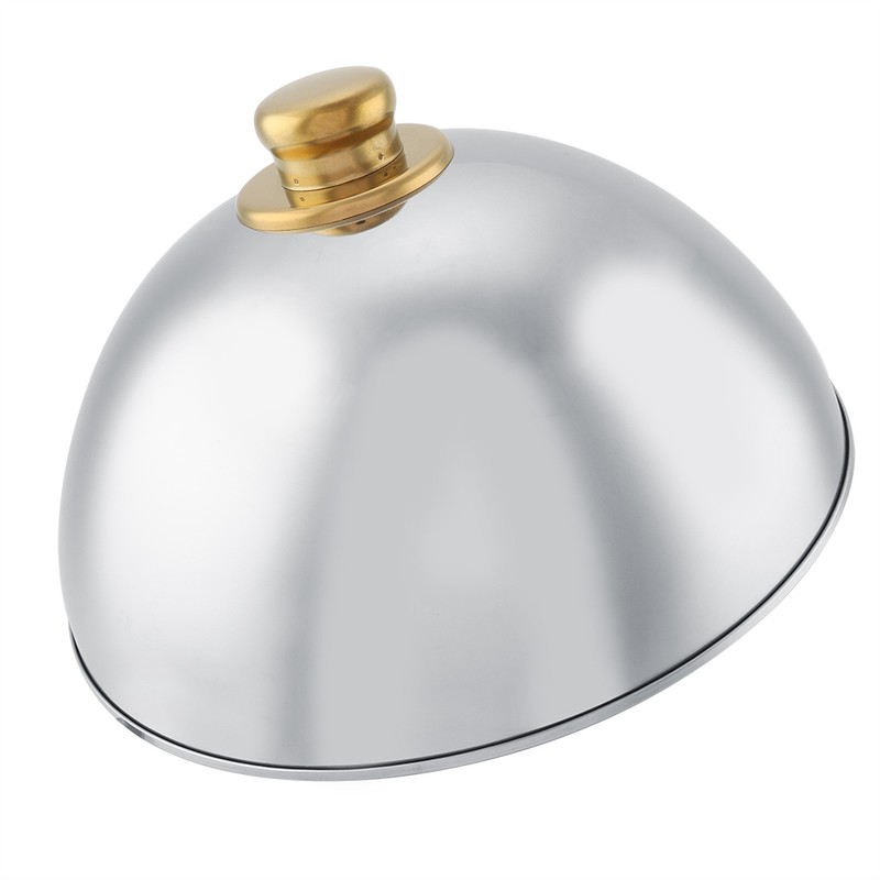 Stainless Steel Kitchen Restaurant Dining Food Serving Platter Lid Dome