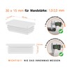 EMFA Lamellar Plugs 30 x 15 mm for Rectangular Tube