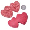 mookaitedecor Titanium Heart Shaped Crystal Geode Double Home Decoration Rock