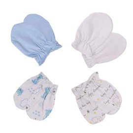 Unisex Baby Cotton Scratch Mittens For Newborn Baby Boys Girls Mittens Accessory 0-6 Months