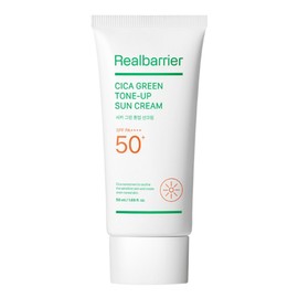 Real Barrier Cica Green Tone-Up Sun Cream SPF50+ PA++++, 50ml, 1 pc / 리얼베리어 시카 그린 톤업 선크림 SPF50+ PA++++, 50ml, 1개