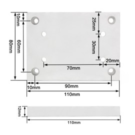 RATTMMOTOR - Módulo de conexión de actuador de movimiento lineal CNC compatible con ZBX80 Series Linear Stage Motion Actuator
