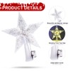 Christmas Tree Top Star 3D Glitter Hollow Star Tree Topper