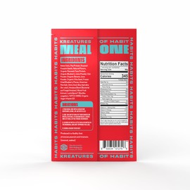 Kreatures of Habit MEAL ONE | Overnight & Instant Superfood Protein Meal Replacement | Gluten Free, Dairy Free, 30g of Plant Based Protein, With No Added Sugar | Blueberry Banana | Pack of 7