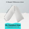URBAN GROOVE V Shaped Pillowcase Cover Plain Polycotton Back &