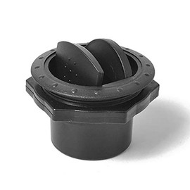 Baceyong Universal A/C Air Outlet Ventilation Valve, Adjustable 360°, Round Ventilation Openings for Motorhome, Bus, Boat, Yacht, 60 mm/75 mm, Black/Girs