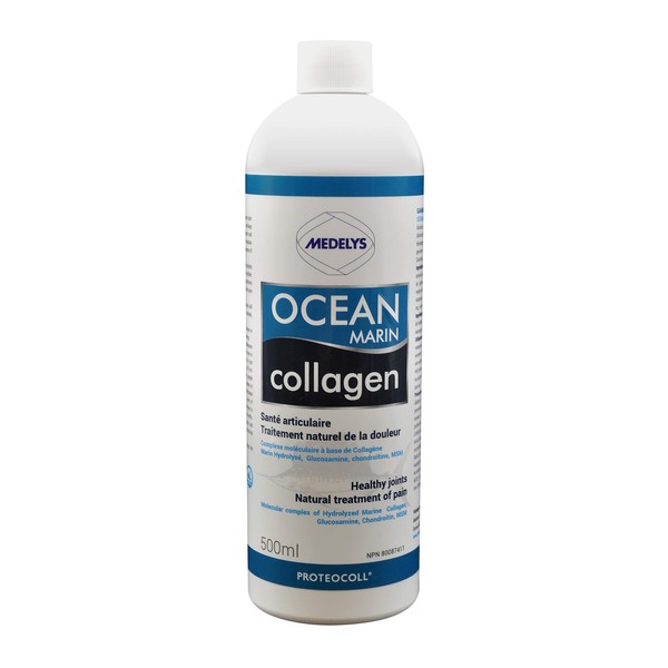 Medelys Ocean Collagen - For Healthy joints - Natural treatment of pain - Fish Liquid Collagen - 500 ml - Proteocoll technology