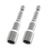 Skweawert 2pcs 1/4" Hexagonal Shank Socket 10mm Magnetic Power Nut