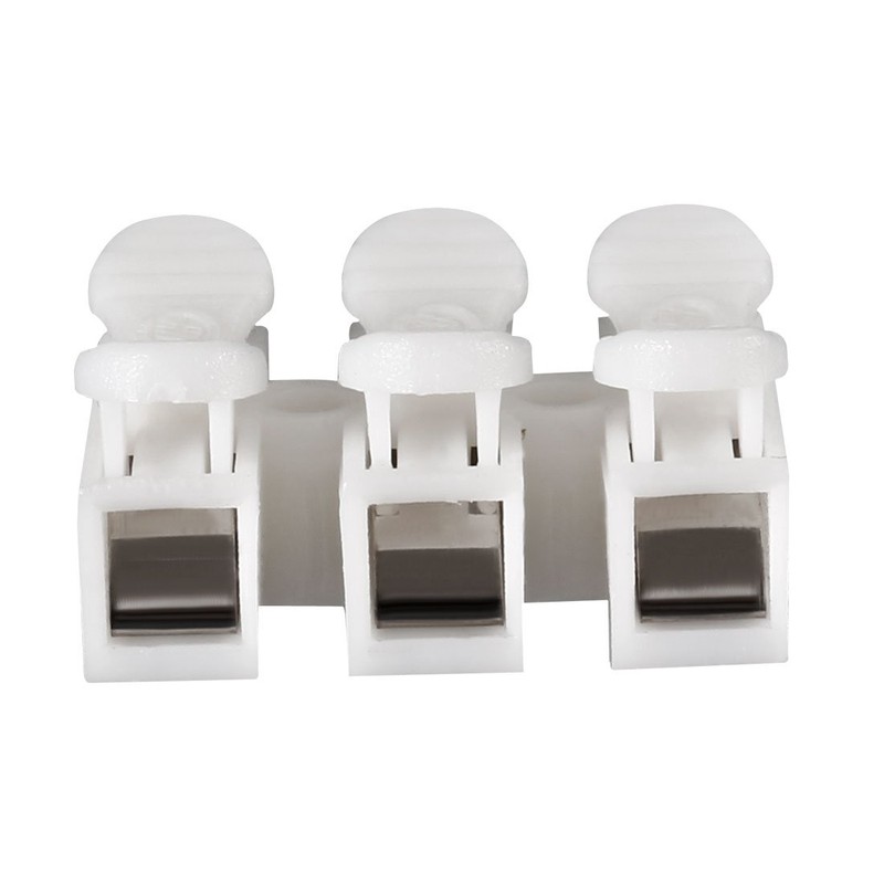 sourcingmap 20pcs CH3 Spring Wire Connectors Electrical Cable Clamp Terminal