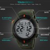 CakCity Mens Digital Waterproof Sports Watch LED Screen Large Face