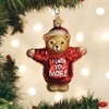 Old World Christmas I Love You More Bear Ornament