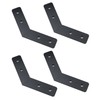 KUMGROT 135 Degree Angle Flat Bracket Carbon Steel Leg Brackets