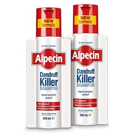 Alpecin Dandruff Killer Shampoo 2x 250ml | Effectively Removes and Prevents Dandruff | Hair Care for Men Made in Germany