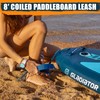 Gladiator SUP Leash Origin/Pro, Stand-Up Paddling Lead, Sturdy Metal Joints,