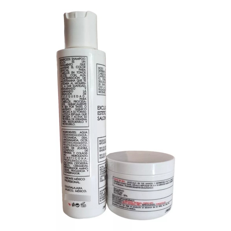 Labonté Shampoo Y Acondicionador Matizador Cabellos Rojos Labonté