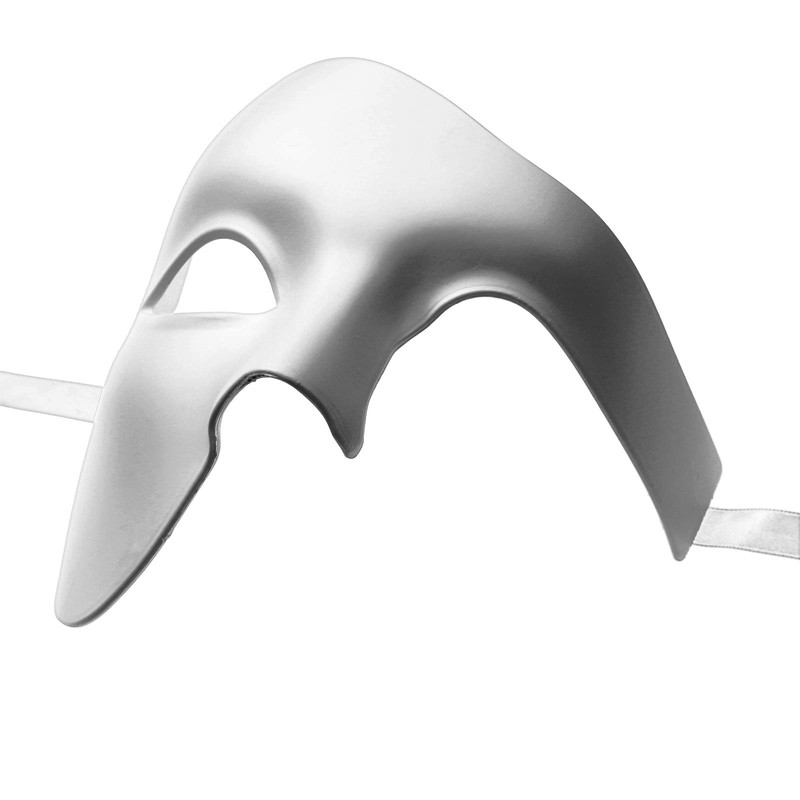 ILOVEMASKS White Full Face Phantom of The Opera Masquerade Venetian