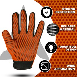 SAGA SPORTS kids bike gloves For Future Champions. motocross gloves with Ultimate Protection. Essential dirt bike gloves & bmx gloves. The Choice for Kids motorbike gloves(Orange-S)