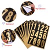 96 Pieces 8 Sets Vinyl Mailbox Numbers Sticker Reflective Mailbox
