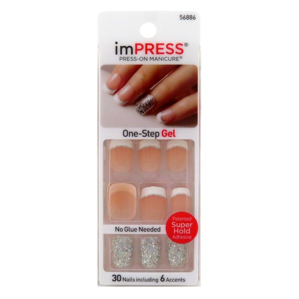 KISS Broadway Nails Impress Press-On Manicure Kit, 30 ea (Pack of 2)