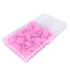 BESTCYC 1Box(50pcs) 14x20mm Triangle Pink Solid Plastic Safety Noses Craft