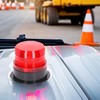 LED Strobe Light - Round Red Warning Safety Flashing Beacon,