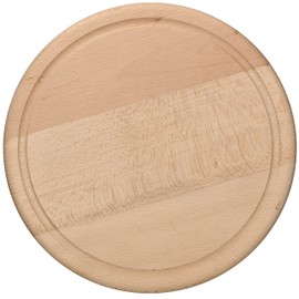 KOTARBAU® Round Chopping Board Diameter 25 cm Wooden Board for Cutting Cheese Bread Serving Food