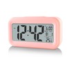 YUANRANER Digital Alarm Clock with Indoor Temperature, Battery Operated,Snooze Model,12/24H
