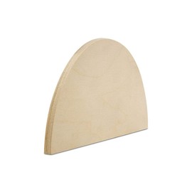 Half Circle Cutouts 16 inch, Pack of 2 Semicircle Wooden Cutouts for Crafts, Wood Signs & Unfinished Wood Door Hangers, by Woodpeckers