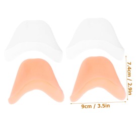 Baluue 1set Breathable Toe Covers Comfortable Toe Pouches for High Heels with Ventilation Elastic Material for Foot Comfort 2pairs
