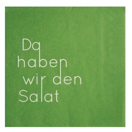 Räder Serviette Da haben wir den Salat [German Language