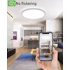 Zemty 4Pack 12 Inch LED Flush Mount Light, 28W 3200lm