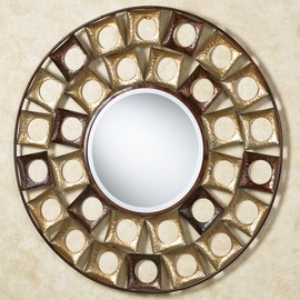 Touch of Class Giachetta Round Wall Mirror Multi Metallic