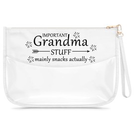 Mothers Day Gifts for Grandma Makeup Bag Grandma Gifts from Grandkids Thanksgiving Christmas Birthday Present for Nana Mimi Grandmother Definition Travel Toiletry Pouch Cosmetic Bag with Zipper