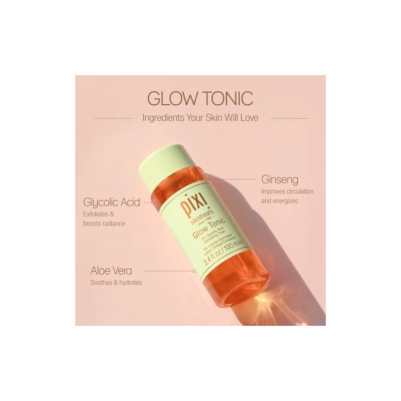 Pixi Glow Tonic With Aloe Vera & Ginseng 100ml by