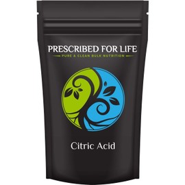 Prescribed For Life Citric Acid Powder | Polvo de Acido Cítrico | Citric Acid for Bath Bombs & Cleaning | USP Grade - Higher Quality Than Food Grade Citric Acid Powder (1 kg / 2.2 lb)