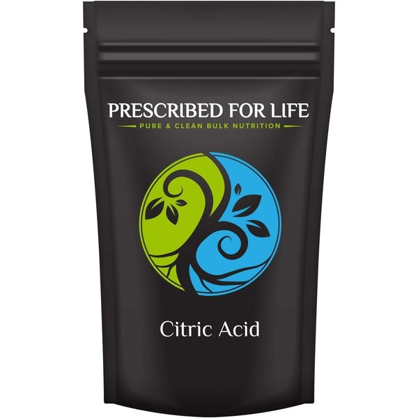 Prescribed For Life Citric Acid Powder | Polvo de Acido Cítrico | Citric Acid for Bath Bombs & Cleaning | USP Grade - Higher Quality Than Food Grade Citric Acid Powder (1 kg / 2.2 lb)